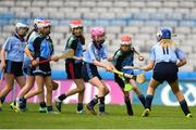 11 June 2019; Éabha Nic Craith of Scóil Lorcáin, Baile na Manach in action against Scoil Mhuire GNS, Lucan, Dublin during the Allianz Cumann na mBunscol Finals 2019 Croke Park in Dublin. Photo by Eóin Noonan/Sportsfile