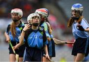 11 June 2019; Robyn Nic Ambróis of Scóil Lorcáin, Baile na Manach reacts after missing a goal chance against Scoil Mhuire GNS, Lucan, Dublin during the Allianz Cumann na mBunscol Finals 2019 Croke Park in Dublin. Photo by Eóin Noonan/Sportsfile