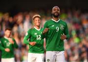 10 June 2019; David McGoldrick of Republic of Ireland following his side's opening goal during the UEFA EURO2020 Qualifier Group D match between Republic of Ireland and Gibraltar at Aviva Stadium, Lansdowne Road in Dublin. Photo by Stephen McCarthy/Sportsfile