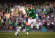 10 June 2019; Richard Keogh of Republic of Ireland during the UEFA EURO2020 Qualifier Group D match between Republic of Ireland and Gibraltar at Aviva Stadium, Lansdowne Road in Dublin. Photo by Stephen McCarthy/Sportsfile