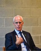 11 June 2019; Republic of Ireland manager Mick McCarthy at the FAI National Football Exhibition at UL Sports Arena, University of Limerick. Photo by Diarmuid Greene/Sportsfile