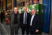 11 June 2019; Former Republic of Ireland manager Eoin Hand, left, Republic of Ireland manager Mick McCarthy, centre, and former Republic of Ireland player Ray Houghton at the opening of the FAI National Football Exhibition at UL Sports Arena, University of Limerick. Photo by Diarmuid Greene/Sportsfile