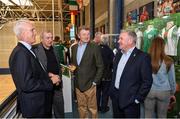 11 June 2019; Republic of Ireland manager Mick McCarthy, former Republic of Ireland manager Eoin Hand, former Limerick FC player Brendan Storan and former Republic of Ireland player Ray Houghton at the opening of the FAI National Football Exhibition at UL Sports Arena, University of Limerick. Photo by Diarmuid Greene/Sportsfile