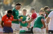 12 June 2019; Jake Flannery, centre, of Ireland cools down during the World Rugby U20 Championship Pool B match between Ireland and Italy at Club De Rugby Ateneo Inmaculada, Santa Fe in Argentina. Photo by Florencia Tan Jun/Sportsfile