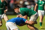 12 June 2019; David McCann of Ireland is tackled during the World Rugby U20 Championship Pool B match between Ireland and Italy at Club De Rugby Ateneo Inmaculada, Santa Fe in Argentina. Photo by Florencia Tan Jun/Sportsfile