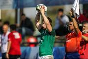 12 June 2019; Dylan Tierney-Martin of Ireland takes a line out during the World Rugby U20 Championship Pool B match between Ireland and Italy at Club De Rugby Ateneo Inmaculada, Santa Fe in Argentina. Photo by Florencia Tan Jun/Sportsfile