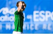 12 June 2019; Connor Ronan of Republic of Ireland reacts after a missed opportunity during the 2019 Maurice Revello Toulon Tournament Semi-Final match between Brazil and Republic of Ireland at Stade De Lattre in Aubagne, France. Photo by Alexandre Dimou/Sportsfile
