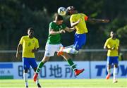 12 June 2019; Conor Coventry of Republic of Ireland in action against Douglas Luiz of Brazil during the 2019 Maurice Revello Toulon Tournament Semi-Final match between Brazil and Republic of Ireland at Stade De Lattre in Aubagne, France. Photo by Alexandre Dimou/Sportsfile