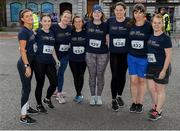 12 June 2019; Cork Chamber of Commerce runners, from left, Kirsty Foley, Kim Byrne, Margaret Kelly, Michelle O Sullivan, Annie Fitzgibbon, Aoife Dunne, Leigh Delaney, and Sarah Thatt-Foley, before the Grant Thornton Corporate 5K Team Challenge, Cork City, The South Mall in Cork City. Photo by Piaras Ó Mídheach/Sportsfile