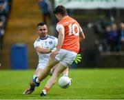 9 June 2019; Aidan Nugent of Armagh has his shot saved by Raymond Galligan of Cavan during the Ulster GAA Football Senior Championship Semi-Final Replay match between Cavan and Armagh at St Tiarnach's Park in Clones, Monaghan. Photo by Oliver McVeigh/Sportsfile