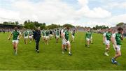 9 June 2019; The Fermanagh players leave the field after defeat in the GAA Football All-Ireland Senior Championship Round 1 match between Monaghan and Fermanagh at St Tiarnach's Park in Clones, Monaghan. Photo by Oliver McVeigh/Sportsfile