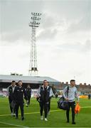 14 June 2019; Shamrock Rovers players, from left, Aaron Greene, Jack Byrne, Aaron McEneff and Trevor Clarke arrive prior to the SSE Airtricity League Premier Division match between Bohemians and Shamrock Rovers at Dalymount Park in Dublin. Photo by Seb Daly/Sportsfile