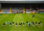 14 June 2019; Shamrock Rovers players warm-up prior to the SSE Airtricity League Premier Division match between Bohemians and Shamrock Rovers at Dalymount Park in Dublin. Photo by Seb Daly/Sportsfile