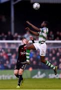 14 June 2019; Daniel Carr of Shamrock Rovers in action against Andy Lyons of Bohemians during the SSE Airtricity League Premier Division match between Bohemians and Shamrock Rovers at Dalymount Park in Dublin. Photo by Ben McShane/Sportsfile