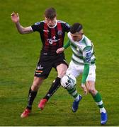 14 June 2019; Ryan Swan of Bohemians in action against Trevor Clarke of Shamrock Rovers during the SSE Airtricity League Premier Division match between Bohemians and Shamrock Rovers at Dalymount Park in Dublin. Photo by Ben McShane/Sportsfile