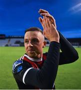 14 June 2019; Keith Ward of Bohemians celebrates following his side's victory after the SSE Airtricity League Premier Division match between Bohemians and Shamrock Rovers at Dalymount Park in Dublin. Photo by Seb Daly/Sportsfile