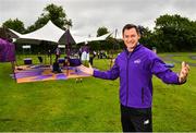 15 June 2019; Vhi ambassador and Olympian David Gillick pictured ahead of the Griffeen parkrun where Vhi hosted a special Roadshow event to celebrate their partnership with parkrun Ireland. David was on hand to lead the warm up for parkrun participants before completing the 5km free event. Parkrunners enjoyed refreshments post event at the Vhi Rehydrate, Relax, Refuel and Reward areas where a physiotherapist took participants through a post event stretching routine. Parkrun in partnership with Vhi support local communities in organising free, weekly, timed 5k runs every Saturday at 9.30am. To register for a parkrun near you visit www.parkrun.ie.  Photo by Seb Daly/Sportsfile