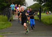15 June 2019; parkrun participants are pictured in action during the Griffeen parkrun where Vhi hosted a special Roadshow event to celebrate their partnership with parkrun Ireland. Vhi ambassador and Olympian David Gillick was on hand to lead the warm up for parkrun participants before completing the 5km free event. Parkrunners enjoyed refreshments post event at the Vhi Rehydrate, Relax, Refuel and Reward areas where a physiotherapist took participants through a post event stretching routine. Parkrun in partnership with Vhi support local communities in organising free, weekly, timed 5k runs every Saturday at 9.30am. To register for a parkrun near you visit www.parkrun.ie.  Photo by Seb Daly/Sportsfile