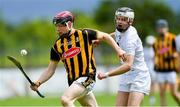 15 June 2019; Pierce Blanchfield of Kilkenny in action against James Aylward of Kildare during the Electric Ireland Leinster Minor Hurling Championship Semi-Final match between Kildare and Kilkenny at St Conleth’s Park in Newbridge, Kildare. Photo by Piaras Ó Mídheach/Sportsfile