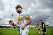 15 June 2019; Offaly captain Shane Dooley walks away after the coin tos prior to the Joe McDonagh Cup Round 5 match between Kerry and Offaly at Austin Stack Park, Tralee in Kerry. Photo by Brendan Moran/Sportsfile