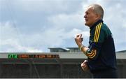 15 June 2019; Offaly manager Joachim Kelly looks on as his side trail Kerry during the second half of the Joe McDonagh Cup Round 5 match between Kerry and Offaly at Austin Stack Park, Tralee in Kerry. Photo by Brendan Moran/Sportsfile