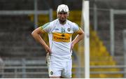 15 June 2019; A dejected Oisin Kelly of Offaly after the Joe McDonagh Cup Round 5 match between Kerry and Offaly at Austin Stack Park, Tralee in Kerry. Photo by Brendan Moran/Sportsfile