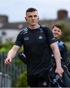 15 June 2019; Liam Rushe of Dublin arrives ahead of the Leinster GAA Hurling Senior Championship Round 5 match between Dublin and Galway at Parnell Park in Dublin. Photo by Ramsey Cardy/Sportsfile