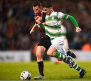 14 June 2019; Dylan Watts of Shamrock Rovers and Scott Allardice of Bohemians during the SSE Airtricity League Premier Division match between Bohemians and Shamrock Rovers at Dalymount Park in Dublin. Photo by Ben McShane/Sportsfile