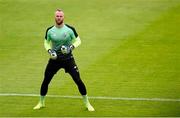 14 June 2019; Alan Mannus of Shamrock Rovers warms-up prior to the SSE Airtricity League Premier Division match between Bohemians and Shamrock Rovers at Dalymount Park in Dublin. Photo by Ben McShane/Sportsfile