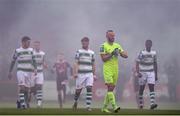 14 June 2019; Shamrock Rovers players prior to the SSE Airtricity League Premier Division match between Bohemians and Shamrock Rovers at Dalymount Park in Dublin. Photo by Ben McShane/Sportsfile