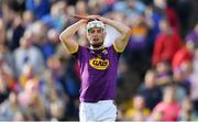 15 June 2019; Cathal Dunbar of Wexford looks on after a missed goal chance for his side during the Leinster GAA Hurling Senior Championship Round 5 match between Wexford and Kilkenny at Innovate Wexford Park in Wexford. Photo by Piaras Ó Mídheach/Sportsfile