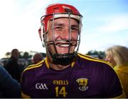 15 June 2019; Lee Chin of Wexford celebrates with supporters after the Leinster GAA Hurling Senior Championship Round 5 match between Wexford and Kilkenny at Innovate Wexford Park in Wexford. Photo by Piaras Ó Mídheach/Sportsfile