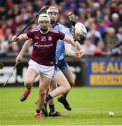15 June 2019; Joe Canning of Galway in action against Caolan Conway of Dublin during the Leinster GAA Hurling Senior Championship Round 5 match between Dublin and Galway at Parnell Park in Dublin. Photo by Ramsey Cardy/Sportsfile