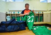 16 June 2019; Limerick kitman Ger O'Connell prepares the dressing room prior to the Munster GAA Hurling Senior Championship Round 5 match between Tipperary and Limerick in Semple Stadium in Thurles, Co. Tipperary. Photo by Diarmuid Greene/Sportsfile