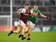 16 June 2019; Padraic O'Donnell of Galway in action against Conor Igoe of Mayo during the Connacht GAA Football Junior Championship Final match between Galway and Mayo at Pearse Stadium in Galway. Photo by Seb Daly/Sportsfile