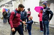 16 June 2019; Damien Comer of Galway ahead of the Connacht GAA Football Senior Championship Final match between Galway and Roscommon at Pearse Stadium in Galway. Photo by Ramsey Cardy/Sportsfile