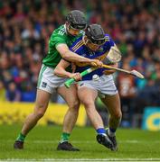 16 June 2019; Barry Heffernan of Tipperary in action against Graeme Mulcahy of Limerick during the Munster GAA Hurling Senior Championship Round 5 match between Tipperary and Limerick in Semple Stadium in Thurles, Tipperary. Photo by Ray McManus/Sportsfile