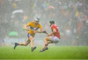 16 June 2019; Diarmuid Ryan of Clare in action against Mark Coleman of Cork during the Munster GAA Hurling Senior Championship Round 5 match between Clare and Cork at Cusack Park in Ennis, Clare. Photo by Eóin Noonan/Sportsfile