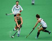 16 June 2019; Zoe Wilson of Ireland in action against Cho Hyejin of Korea during the FIH World Hockey Series Final match between Ireland and Korea at Banbridge Hockey Club in Banbridge, Down.  Photo by Oliver McVeigh/Sportsfile