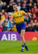 16 June 2019; Enda Smith of Roscommon celebrates a point during the Connacht GAA Football Senior Championship Final match between Galway and Roscommon at Pearse Stadium in Galway. Photo by Ramsey Cardy/Sportsfile