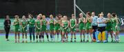 16 June 2019; Disappointed Ireland players after the FIH World Hockey Series Final match between Ireland and Korea at Banbridge Hockey Club in Banbridge, Down.  Photo by Oliver McVeigh/Sportsfile