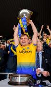 16 June 2019; Roscommon captain Enda Smith lifts the trophy following his side's victory during the Connacht GAA Football Senior Championship Final match between Galway and Roscommon at Pearse Stadium in Galway. Photo by Seb Daly/Sportsfile