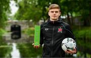 17 June 2019; Sean Gannon of Dundalk pictured with his SSE Airtricity/SWAI Player of the Month award for May 2019 at the Grand Canal Hotel in Dublin. Photo by Sam Barnes/Sportsfile