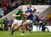 16 June 2019; Cian Lynch of Limerick in action against Brendan Maher of Tipperary during the Munster GAA Hurling Senior Championship Round 5 match between Tipperary and Limerick at Semple Stadium in Thurles, Tipperary. Photo by Ray McManus/Sportsfile
