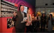 17 June 2019; Uachtarán Chumann Lúthcleas Gael John Horan speaking at the opening of the new exhibition in the GAA Museum 'Tuning In – From Wireless to WiFi' at Croke Park in Dublin. Photo by Eóin Noonan/Sportsfile