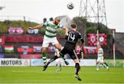 14 June 2019; Ethan Boyle of Shamrock Rovers in action against Conor Levingston of Bohemians during the SSE Airtricity League Premier Division match between Bohemians and Shamrock Rovers at Dalymount Park in Dublin. Photo by Seb Daly/Sportsfile