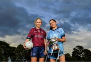 17 June 2019; Fiona Claffey of Westmeath and Sinéad Goldrick of Dublin pictured at the Leinster LGFA Captain and Managers night ahead of the 2019 Leinster Ladies Senior, Intermediate and Junior Championship Finals, which will be played at Netwatch Cullen Park, Carlow, on June 30. Leinster LGFA will stream the Junior and Intermediate Finals, while the LGFA will stream the Senior Final. Managers and players from the participating counties were in attendance at Castleknock Golf Club in Castleknock, Co. Dublin. Photo by Harry Murphy/Sportsfile