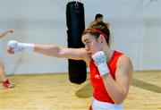 30 May 2019; Team Ireland boxer Grainne Walsh prepares for competition at the European Games in Minsk at the Sport Ireland Institute in Abbotstown, Dublin. Photo by Ramsey Cardy/Sportsfile