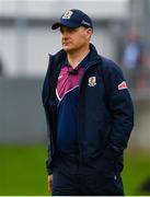 15 June 2019; Galway manager Mícheál Donoghue ahead of the Leinster GAA Hurling Senior Championship Round 5 match between Dublin and Galway at Parnell Park in Dublin. Photo by Ramsey Cardy/Sportsfile
