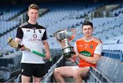 19 June 2019; Nicky Rackard Cup finalists Dean Gaffney of Armagh, right, and James Weir of Sligo during a Joe McDonagh Cup, Christy Ring, Nicky Rackard & Lory Meagher Cup Final media event at Croke Park in Dublin. Photo by Matt Browne/Sportsfile